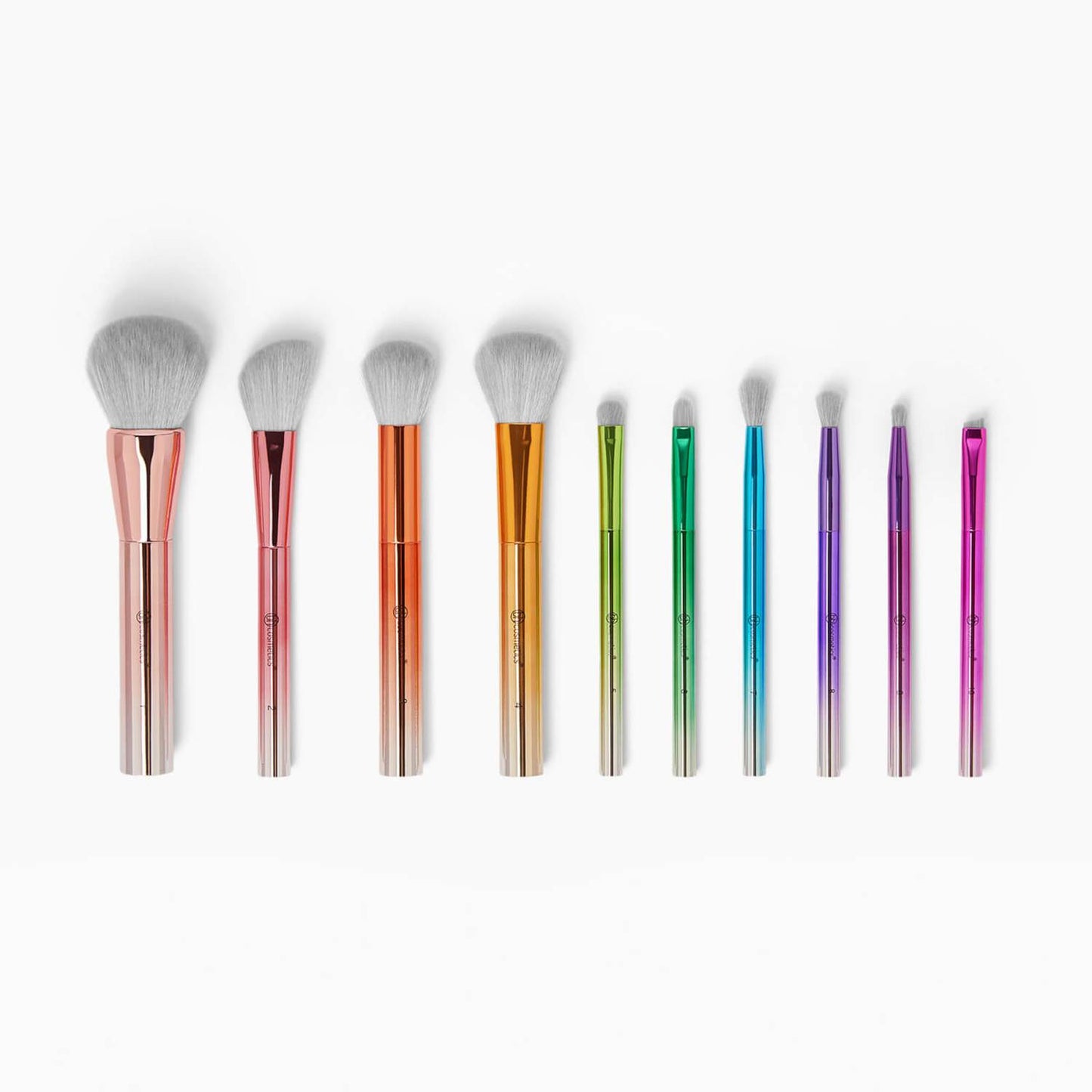 Take me Back to Brazil 10pcs Brush set- Bh Cosmetics