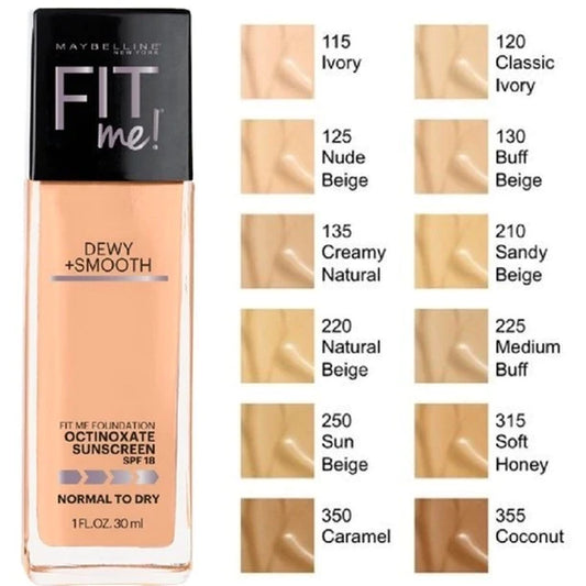 Fit me! dewy + smooth Foundation 30ml Maybelline