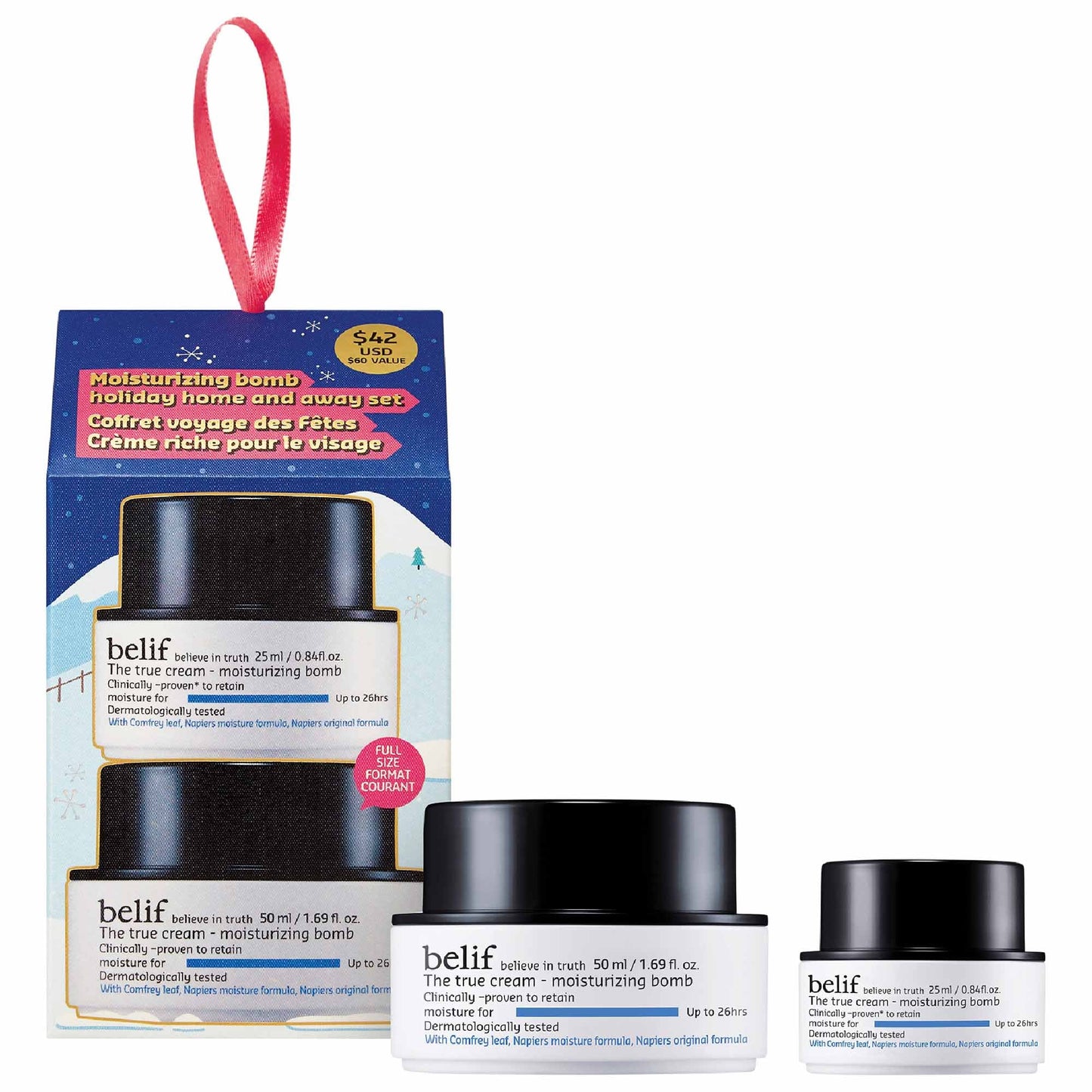 Moisturizing Bomb Holiday Home and Away set Belif
