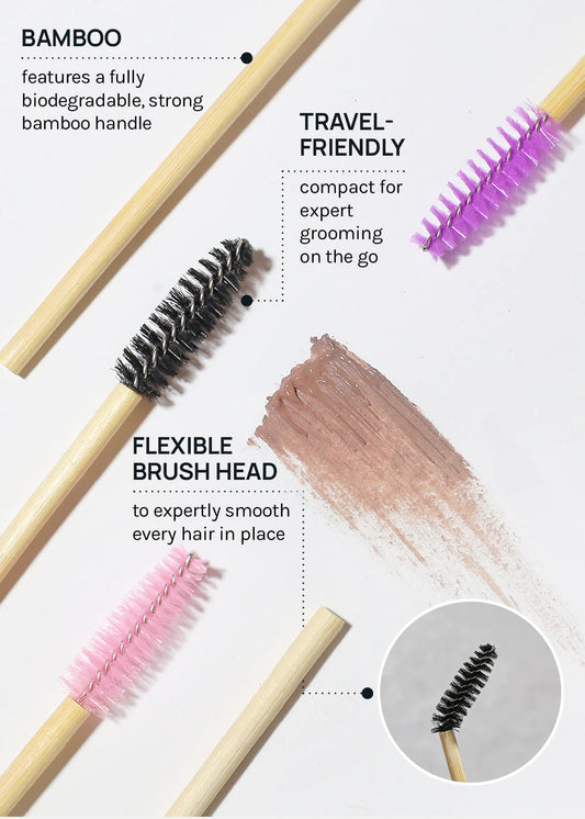 Brow + Lash Disposable Bamboo Brushes AOA