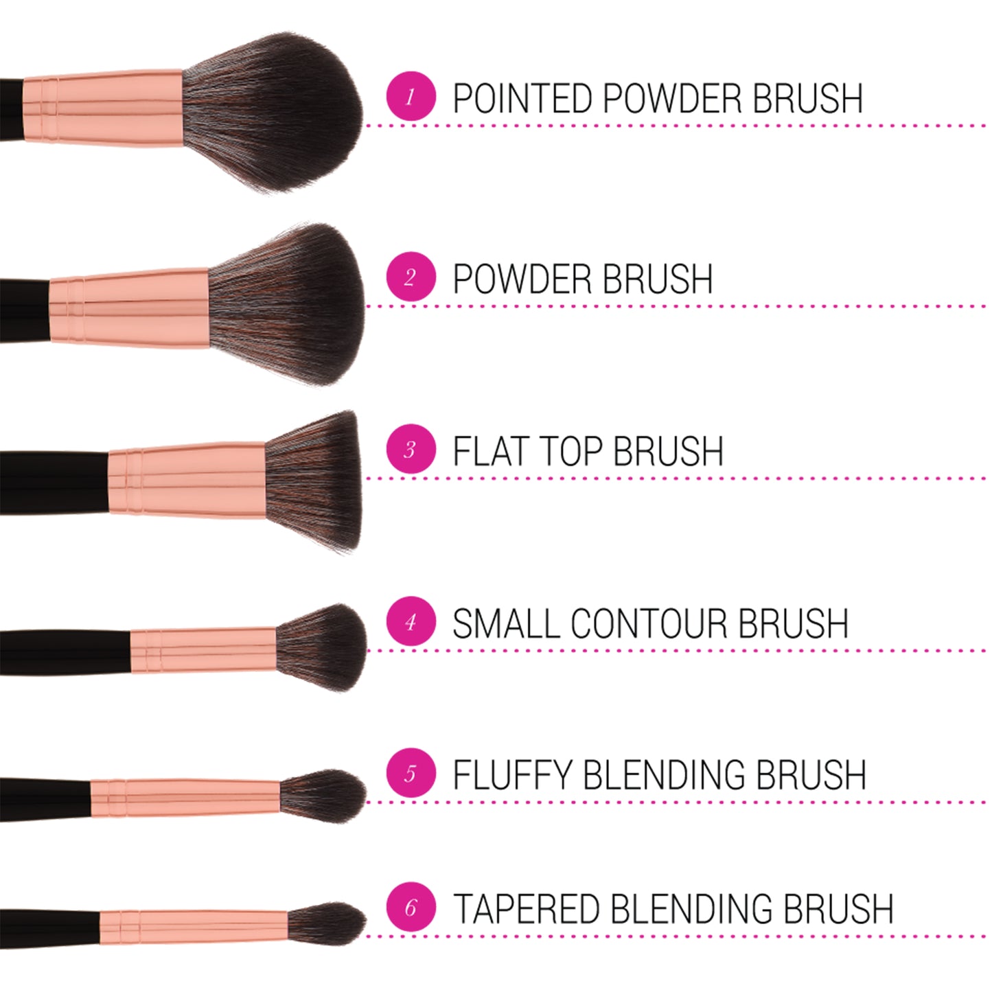 Signature Rose Hold 13-piece Brush set Bh cosmetics