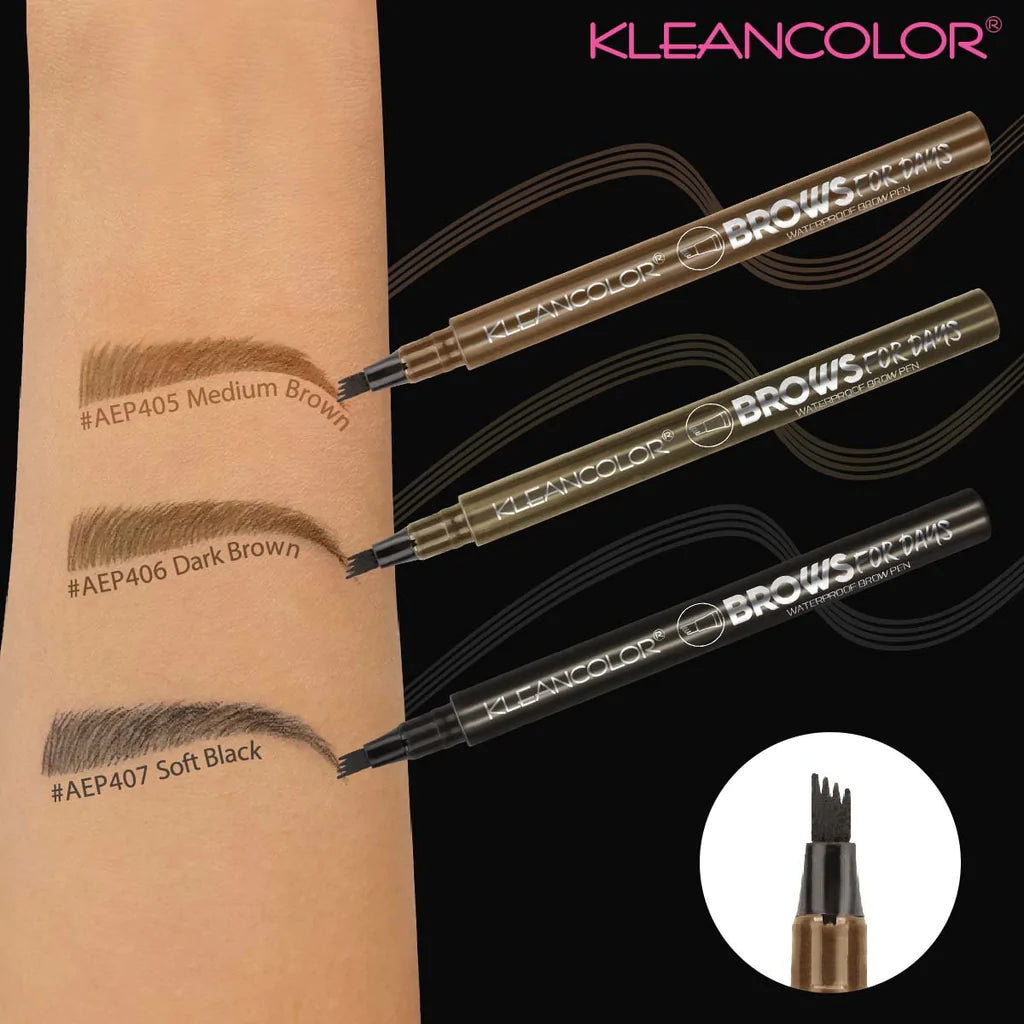 Brows for days Kleancolor waterproof Brow pen