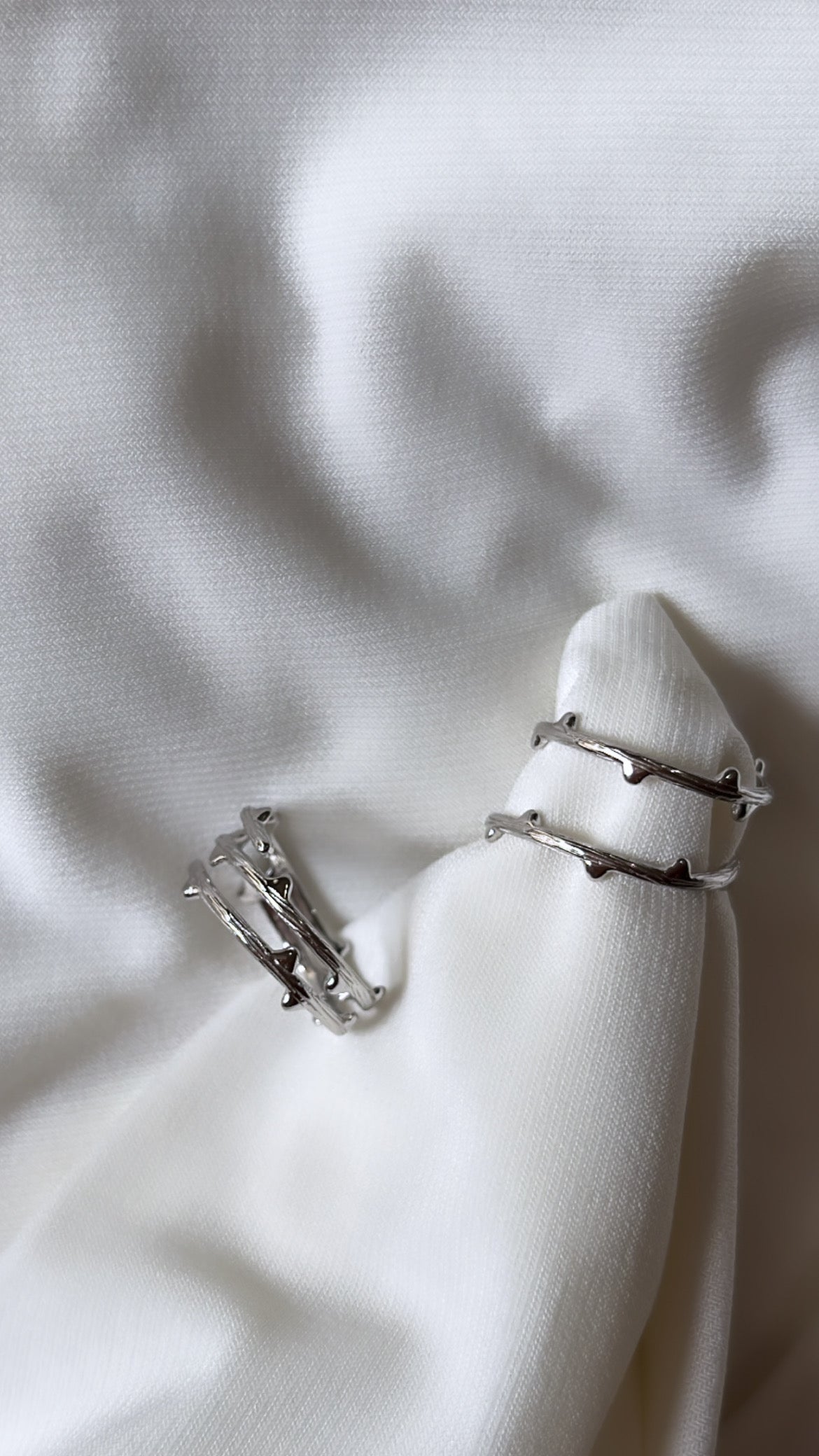 Silver Nature Adjustable Ring