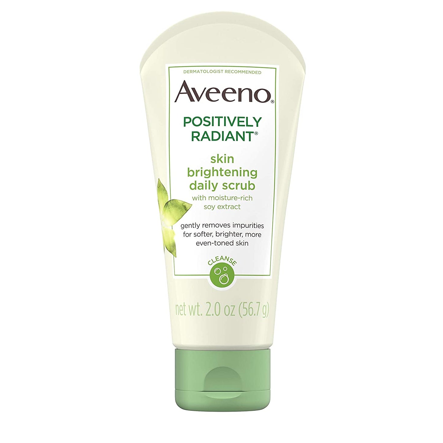 Positively Radiant Skin brightening Scrub Aveeno. Travel Size 2oz