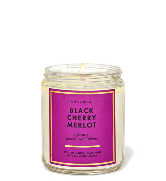 Black Cherry Merlot -1wick candle-Banth & Body Works