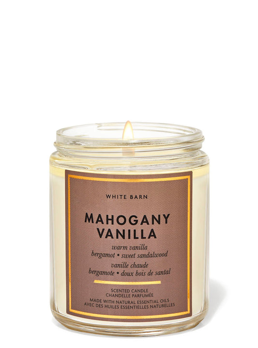 Mahogany Vanilla - 1 wick candle-Bath & Body Works