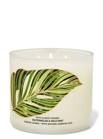 Watermelon & Wild Mint - 3 wick candle Bath & Body Works