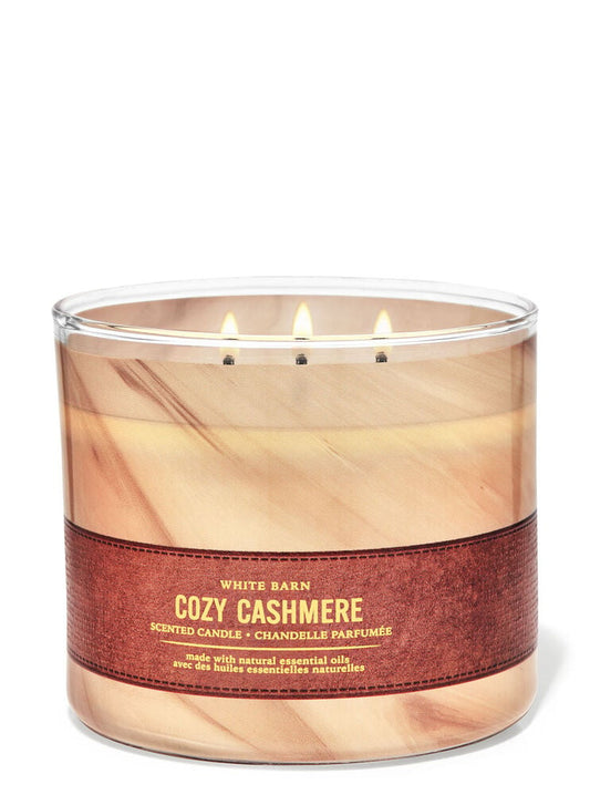 Cozy Cashmere & Oud-3 wick Candle-Bath & Body Works