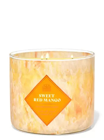 Sweet Red Mango-3 Wick Candle - Bath & Body Works
