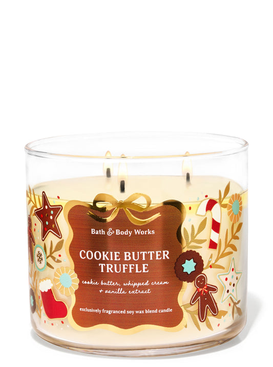 Cookie Butter Truffle 3-Wick Candle  - Bath & Body Works