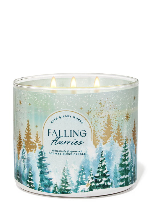 Falling Flurries 3-Wick Candle- Bath  & Body Works