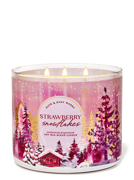 Strawberry Sholofkakes 3-Wick Candle- Bath & Body Works