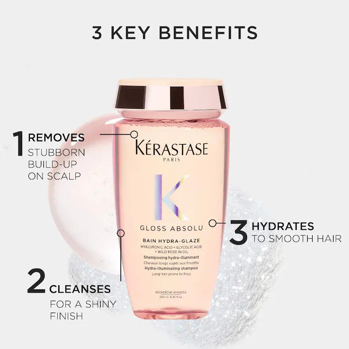 Gloss Absolu High-Shine Anti-Frizz Shampoo for Fine to Medium Hair - a kerastase