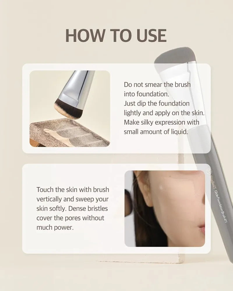 Glide Foundation Brush 411 - Studio 17