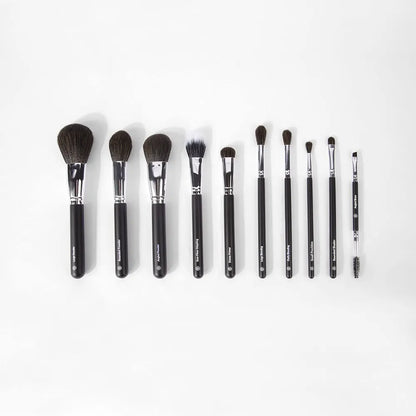 Ultimate Essentials 10 Pieces Face & Eye Brush Set - Bh Cosmetics