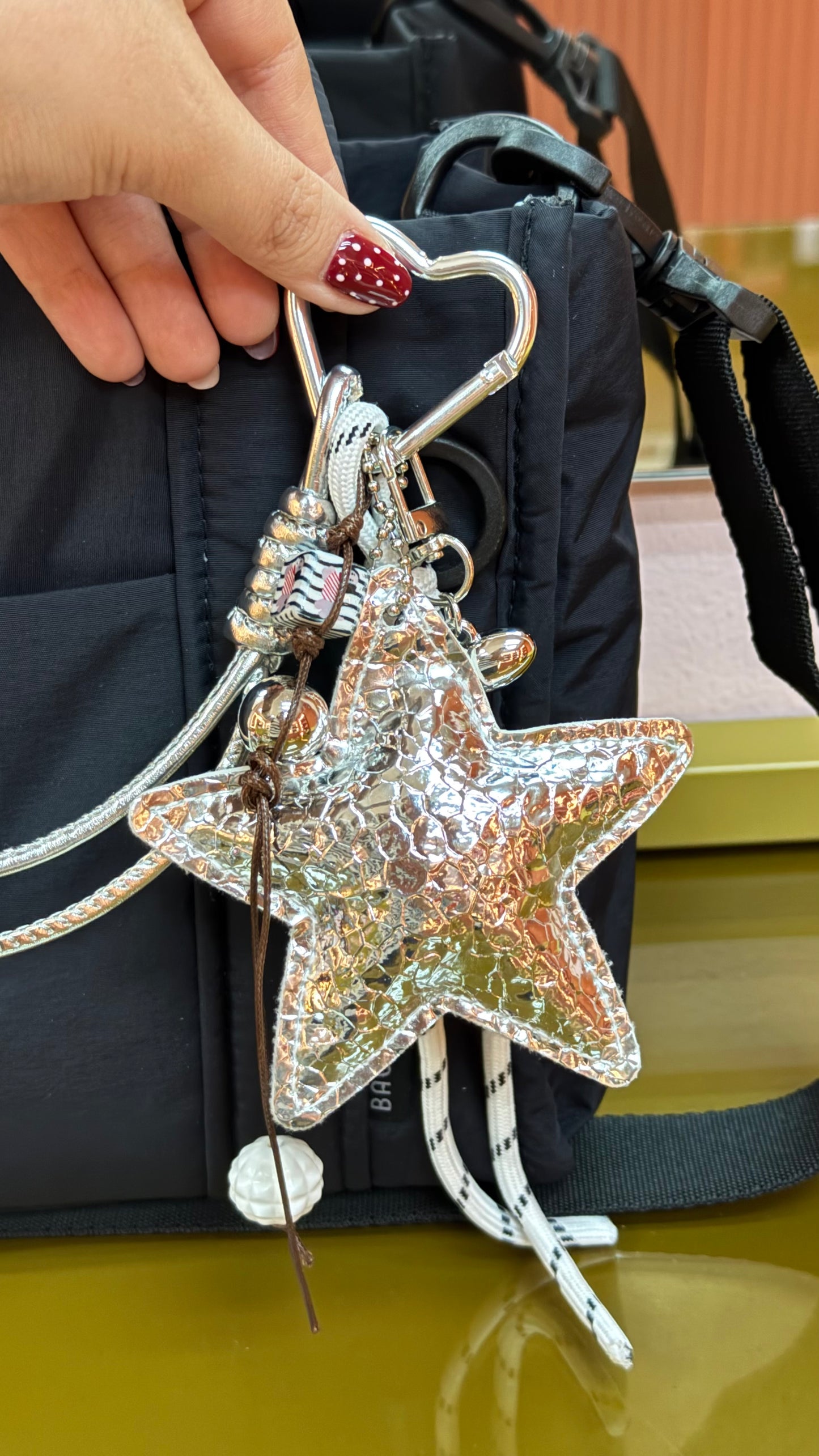 Metallic Star Llavero Multiusos