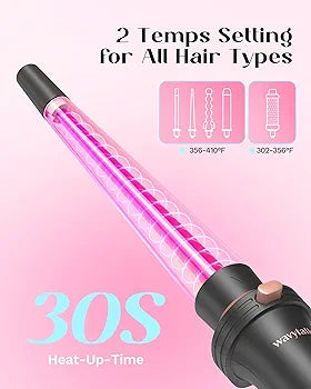 Wavytalk (5 In 1) Profesional Ceramic interchangeable Curling Wand Set