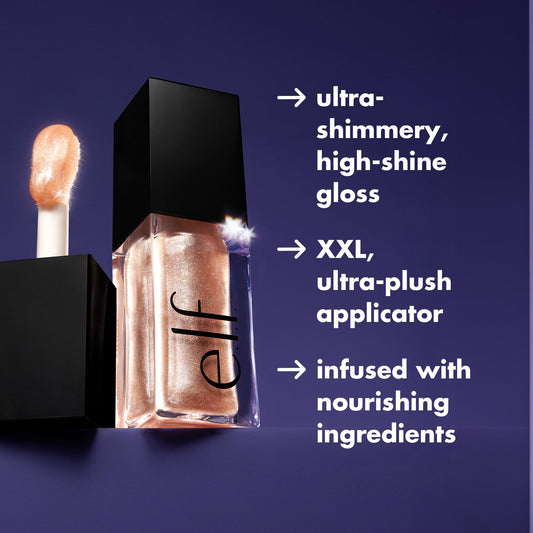 Glow Reviver Lip Oil Glimmer Finish - elf Cosmetics