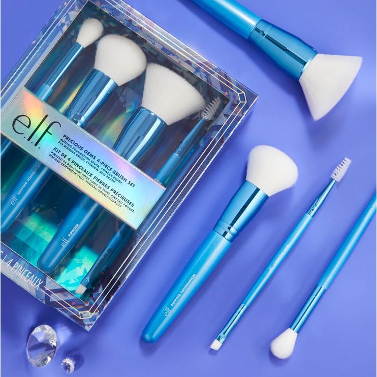 Elf Essentials Precious Gems 4-piece Brush Set - ELF – Beauty Essentials Honduras