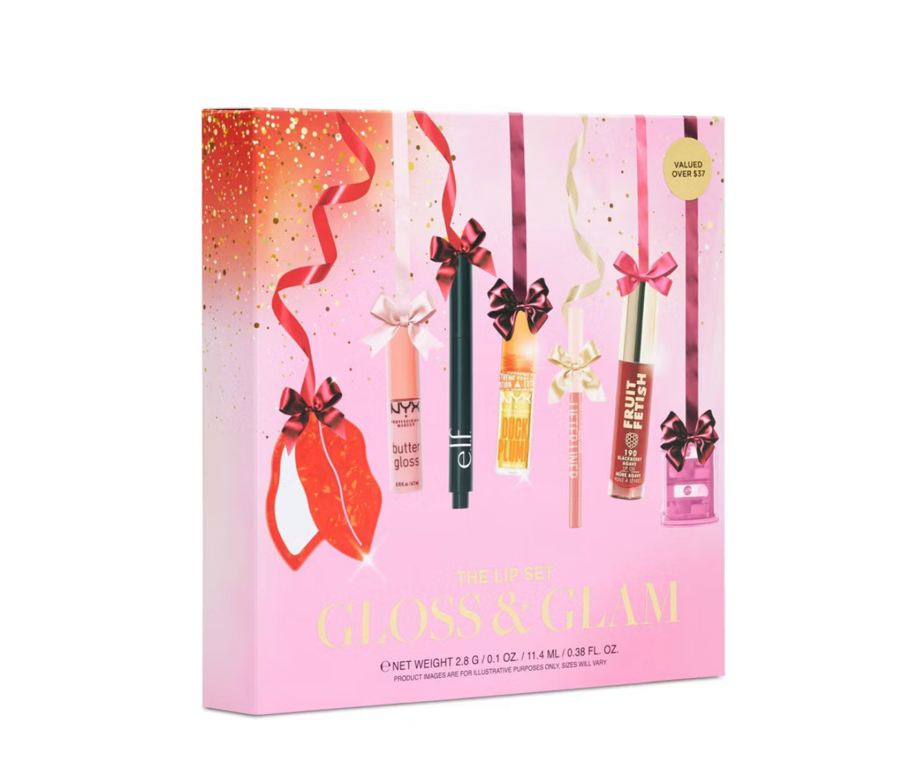 The Lip Set Gloss & Glam 7pcs Gift Set