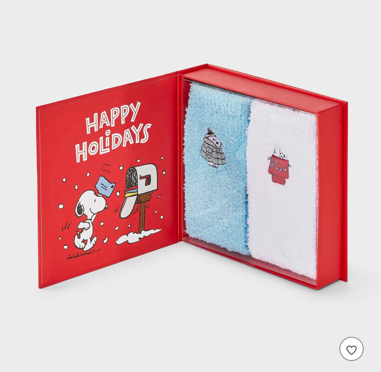 Peanuts pack de 2 pares calcetas en caja de globo de nieve