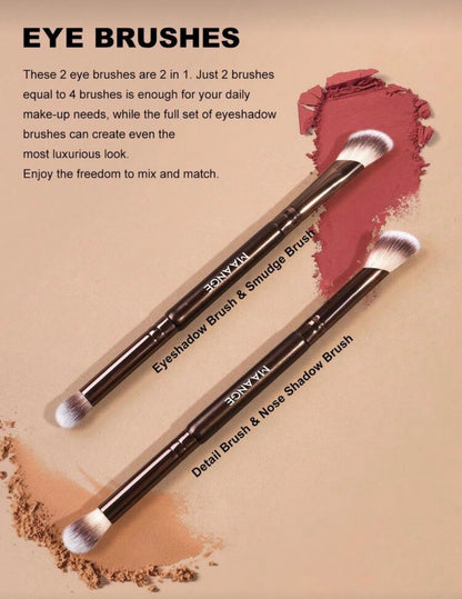 Makeup 4pcs Double Brush Set - Maange