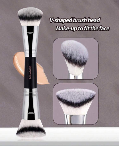 Pro Makeup Double Brush Face Duo- Maange