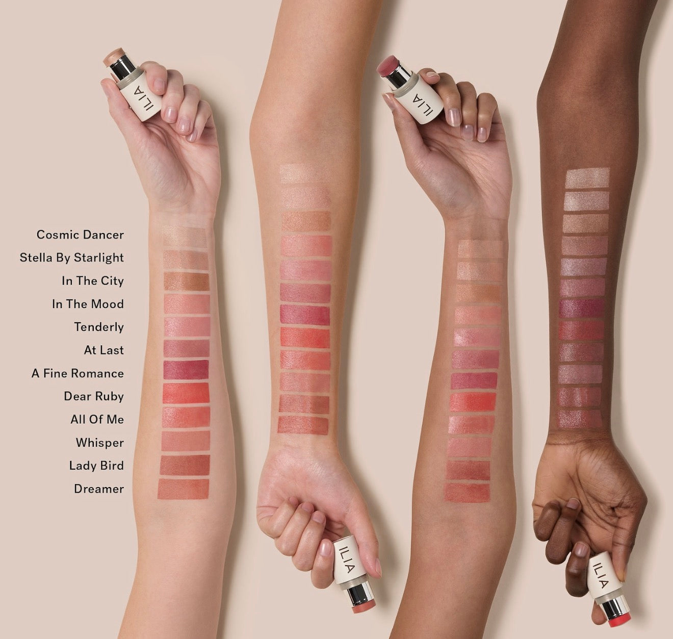 Multi-Stick Cream Blush + Highlighter + Lip Tint - Ilia