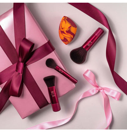 Blend + Jet Set 4pcs Brush Set Limited Edition - Real Techniques