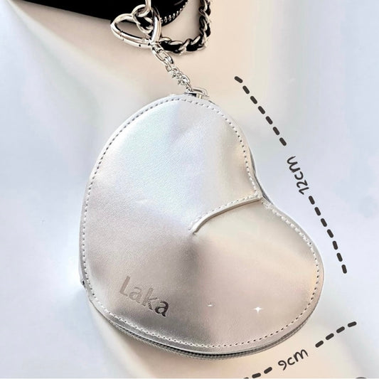 Heart Pouch Charm + Keyring - Laka