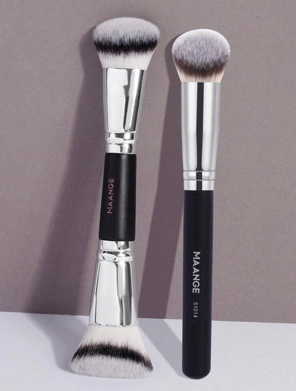 Pro Makeup Double Brush Face Duo- Maange