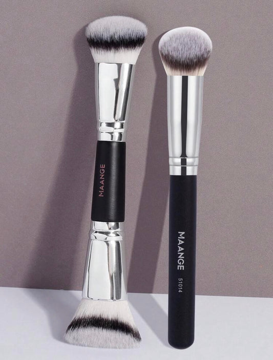 Pro Makeup Double Brush Face Duo- Maange