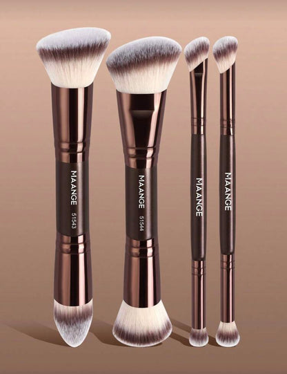 Makeup 4pcs Double Brush Set - Maange