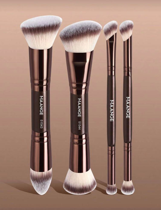 Makeup 4pcs Double Brush Set - Maange