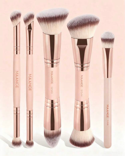 Makeup 5pcs Double-ended Brush Set - Maange