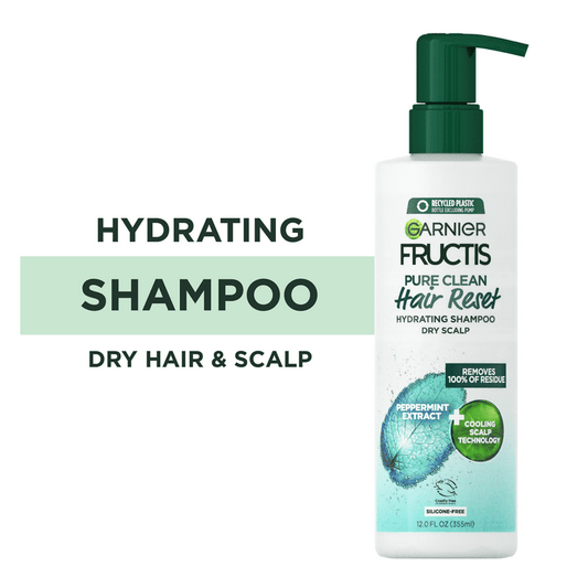 Hair Reset Pure Clean Hydrating Shampoo Dry Scalp - Garnier Fructis