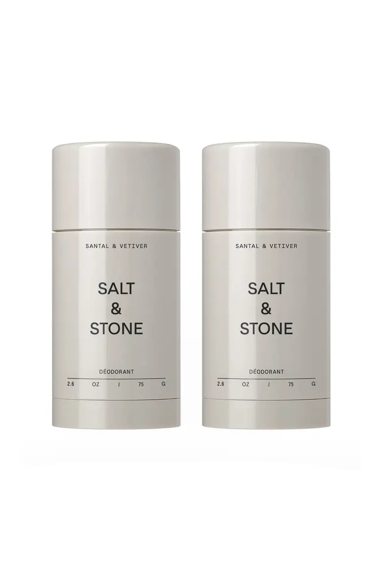 Santal & Vetiver Deodotant Duo - Salt & Stone