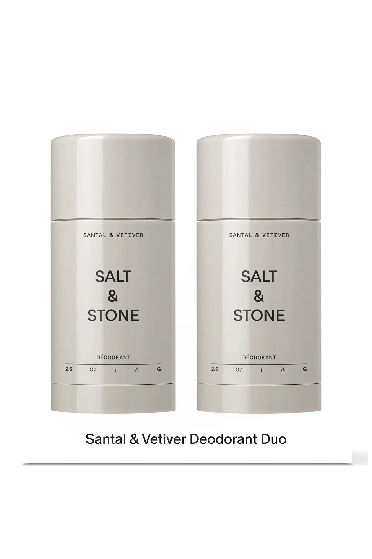 Santal & Vetiver Deodotant Duo - Salt & Stone