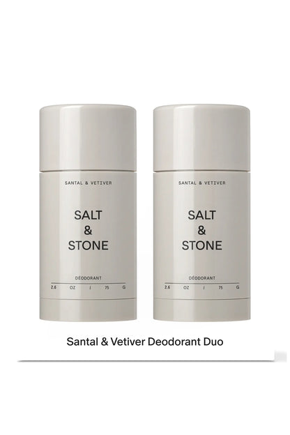 Santal & Vetiver Deodotant Duo - Salt & Stone