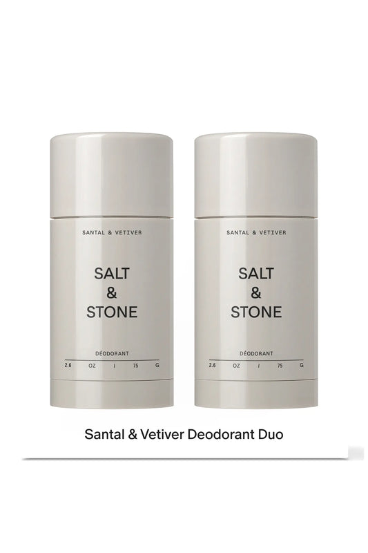 Santal & Vetiver Deodotant Duo - Salt & Stone