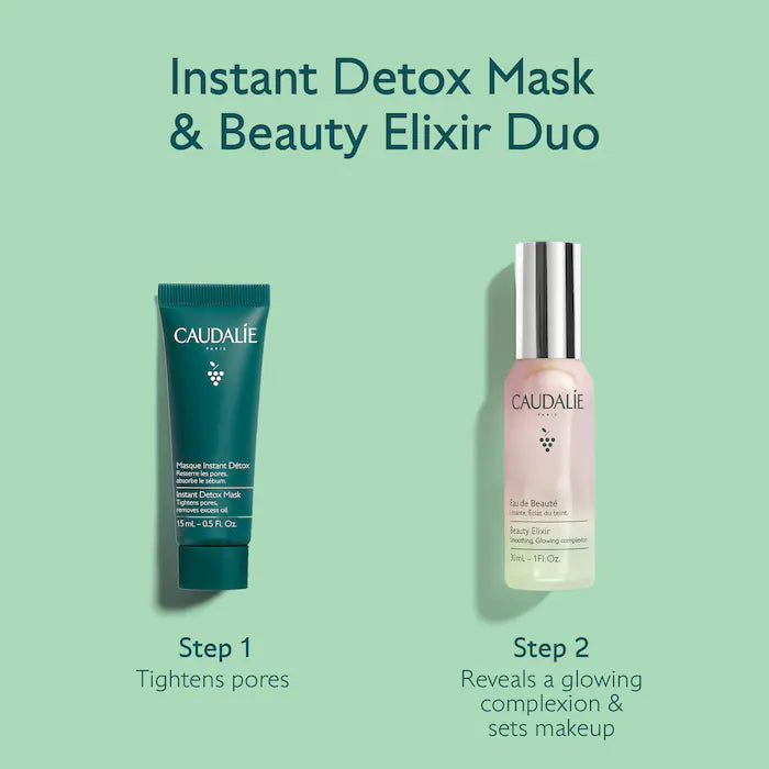 Beauty Elixir & Detox Mask Duo Gift Set - Caudalie