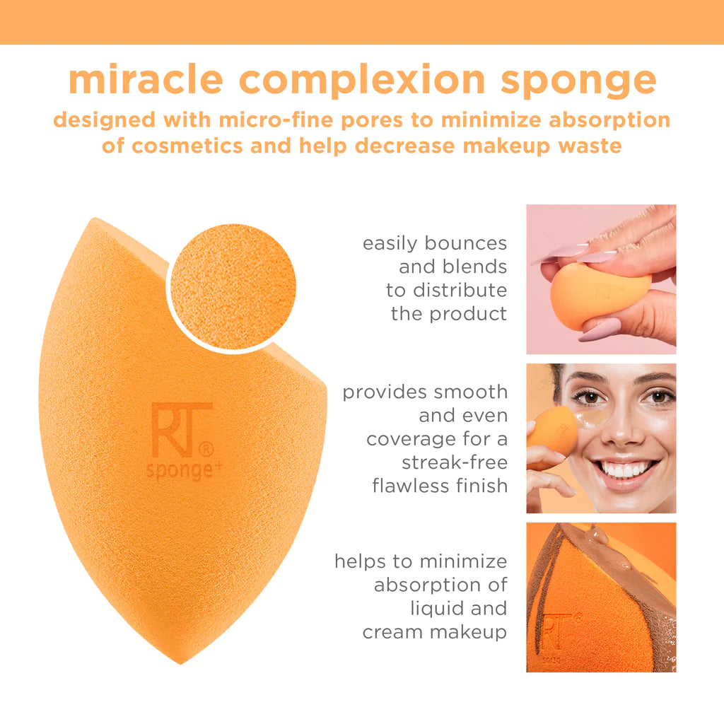 Blender Set - 4 Miracle Complexion Sponges- Real Techniques