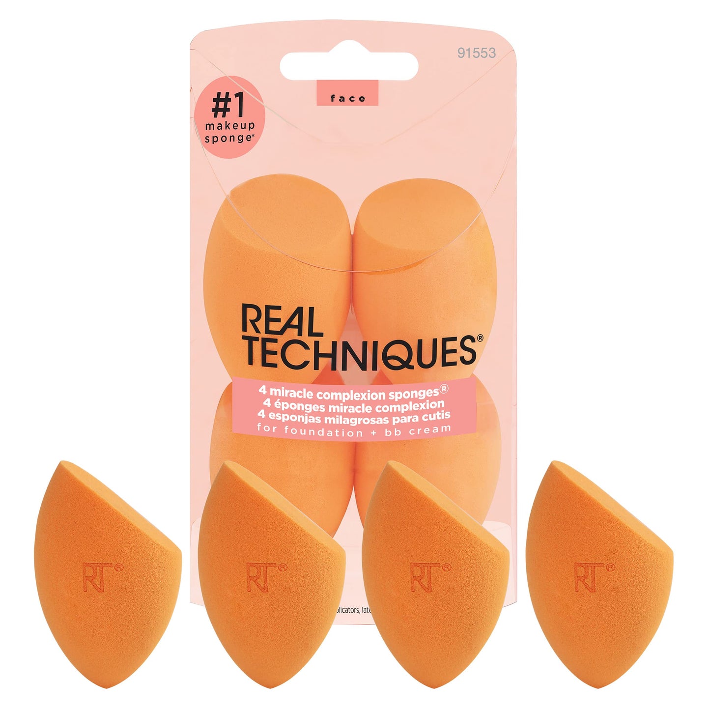 Blender Set - 4 Miracle Complexion Sponges- Real Techniques