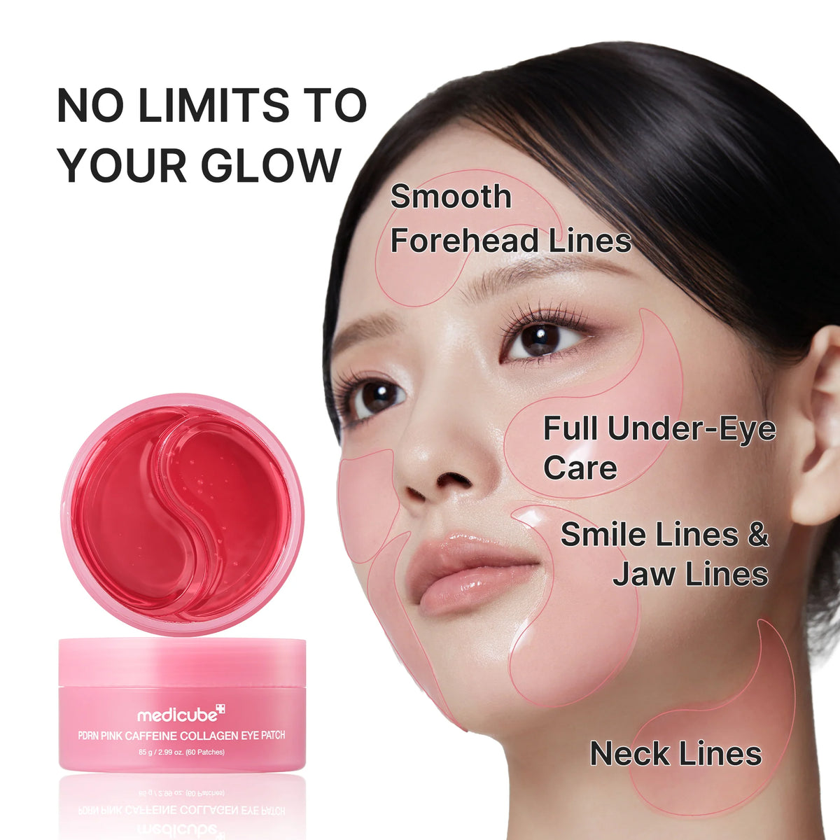 PDRN Pink Caffeine Collagen Eye Patch - Medicube