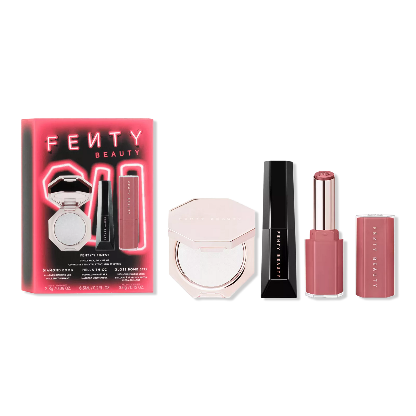 Fenty’s Finest 3pcs  Lip, Face, + Eye Kit - Fenty Beauty