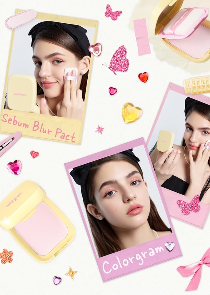 Sebum Retouching Blur Pact Powder - Colorgram