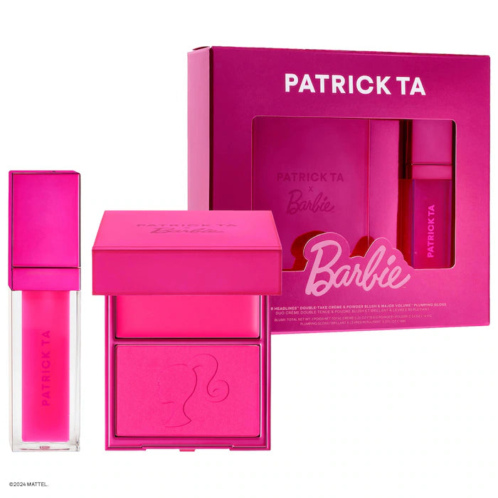 Patrick Ta x Barbie Blush Duo and Lip Plumper Set - Patrick Ta