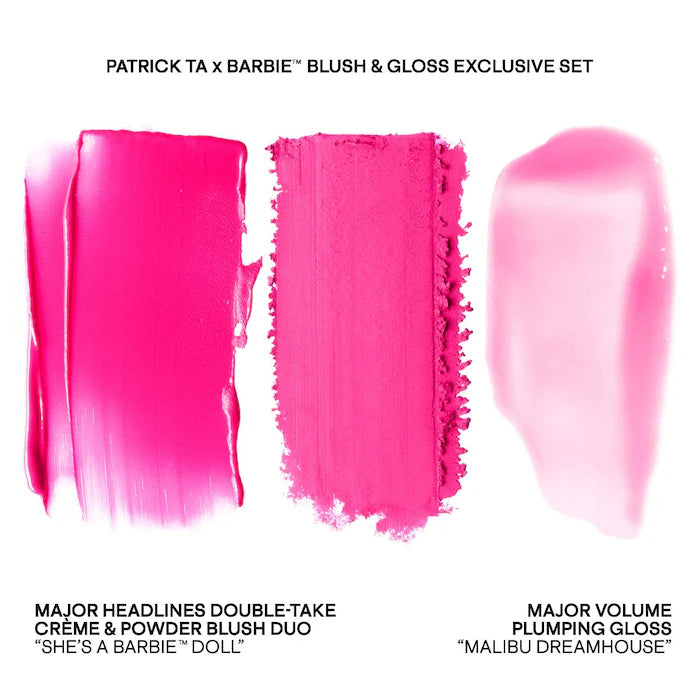 Patrick Ta x Barbie Blush Duo and Lip Plumper Set - Patrick Ta