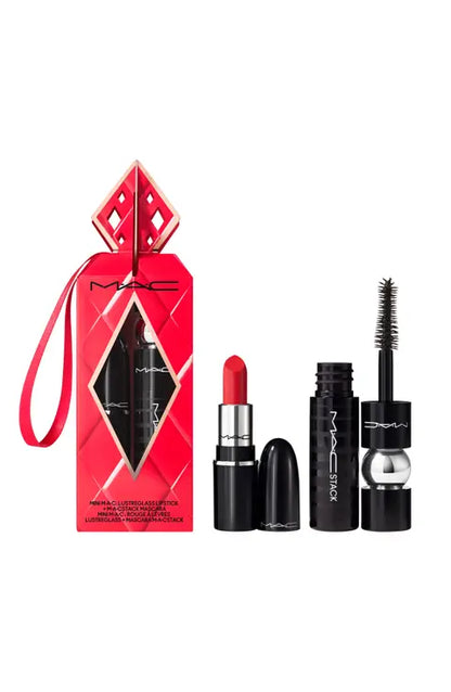 Mini Mac Lustre Glass Lipstick +Macstck Mascara - MAC