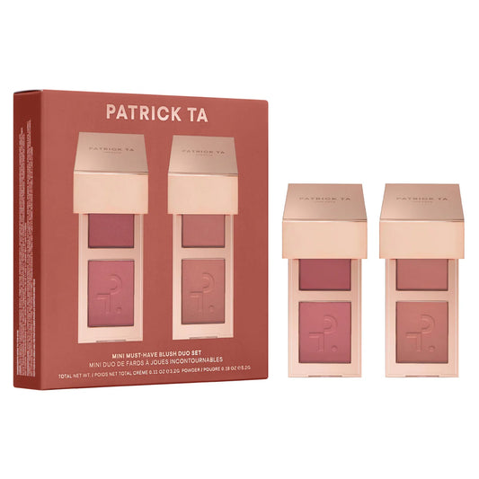 Mini Must-Have Major Headlines Double-Take Crème & Powder Blush Duo Set - Patrick Ta